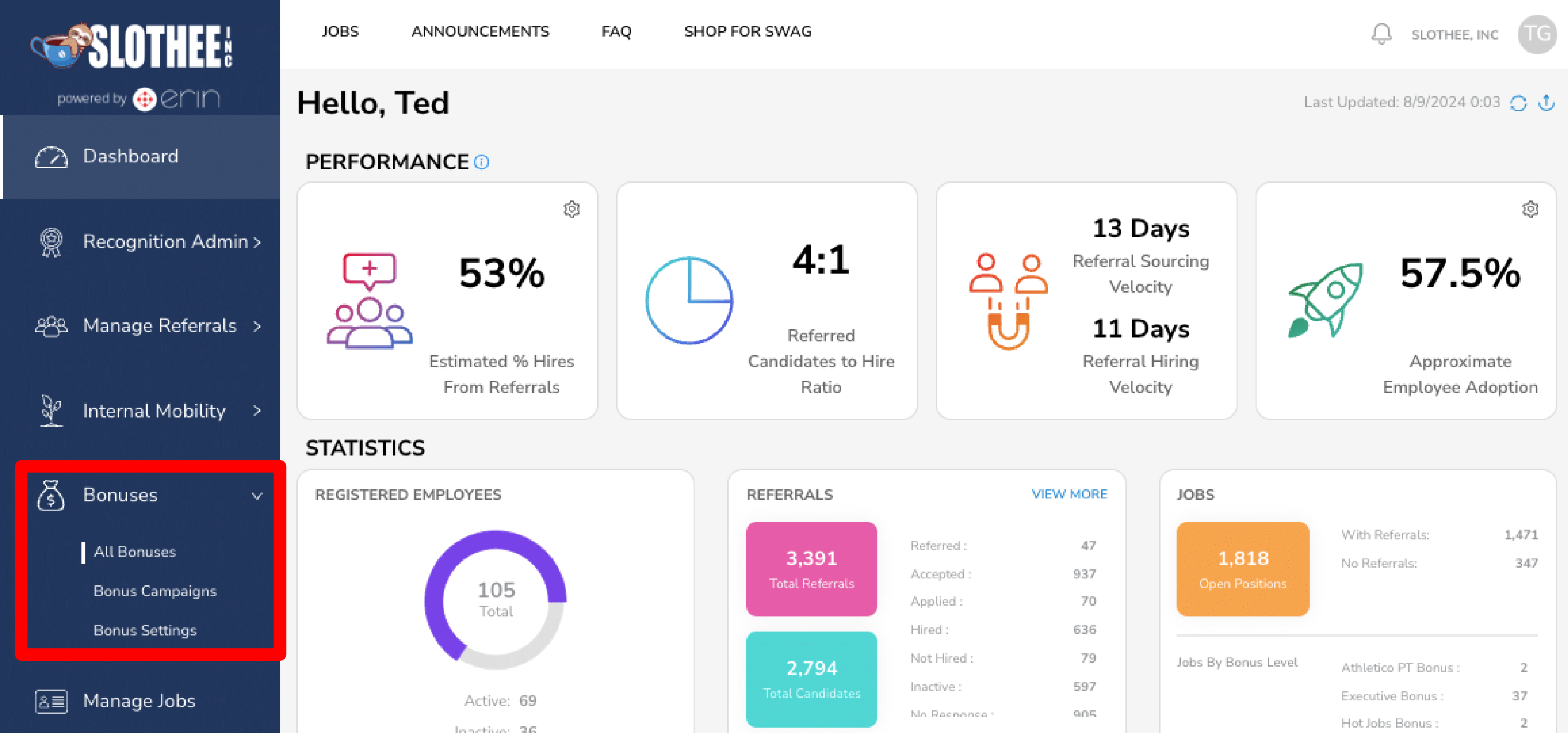 How to Export Employee, Bonus, Referral, or Other Data